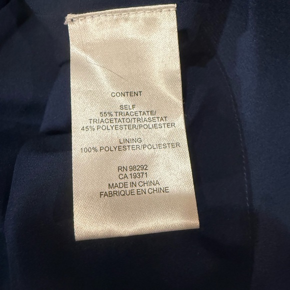 NWT Tibi Elegant Blue Long Sleeve Midi Dress Cocktail Party Classic Fit Size 10 - Picture 5 of 5